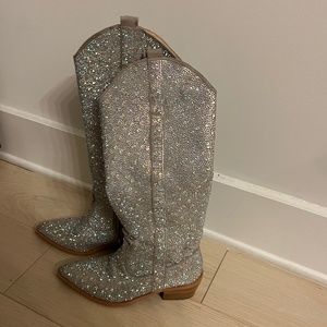 Sparkly Cowboy Cowgirl Boots - Size 5